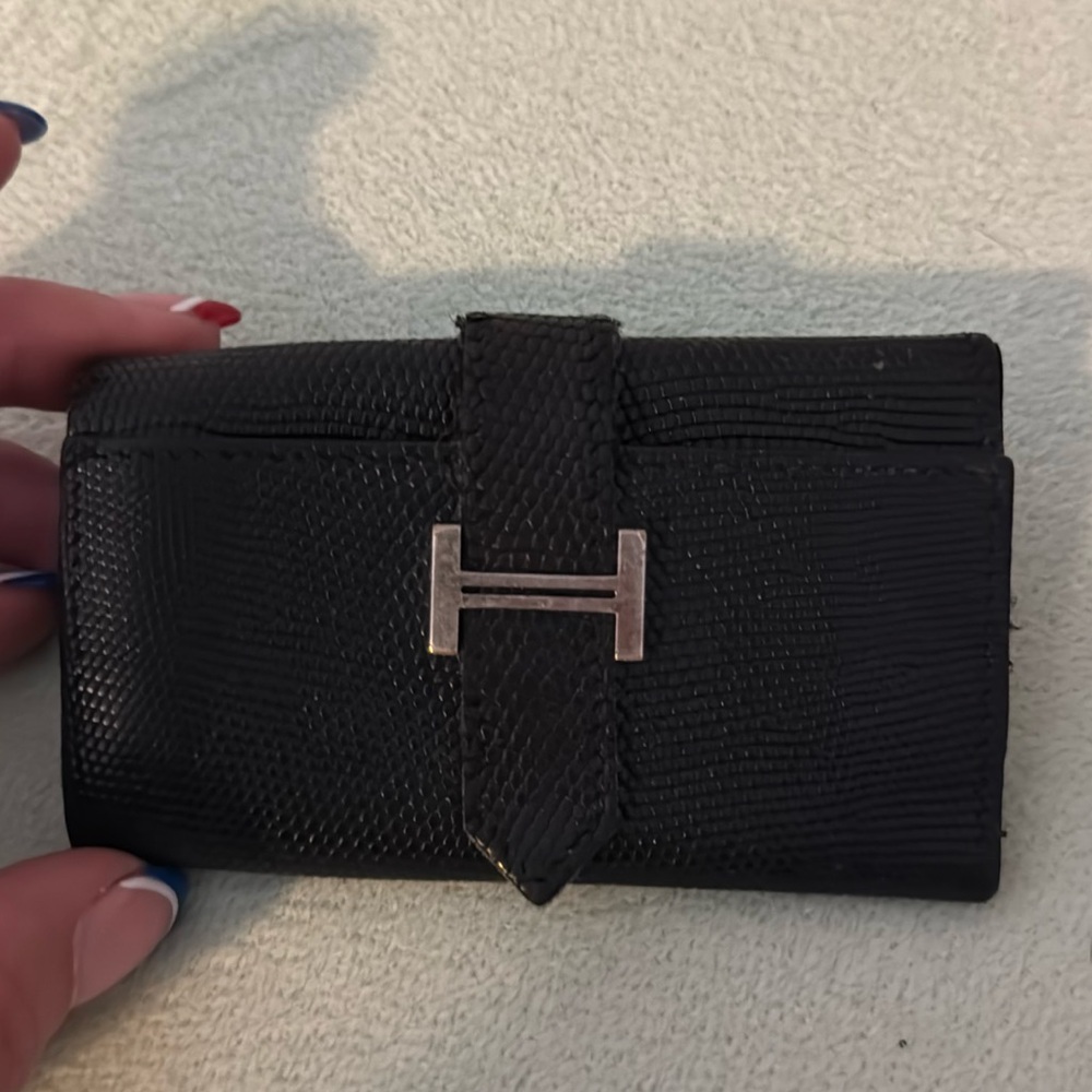 Hermes Bearn 4-key holder - exotic lizard